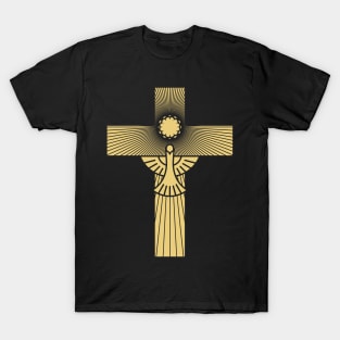 Christian cross and dove - a symbol of the Spirit T-Shirt